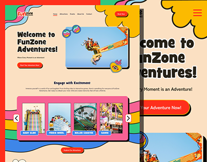 Landing Page Design - Funzone Adventures