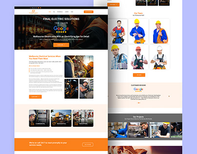 Final Electric Solutions Landing page design