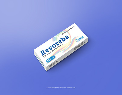 Revoreba (Rebamipide) 100mg Tablet Pack Design