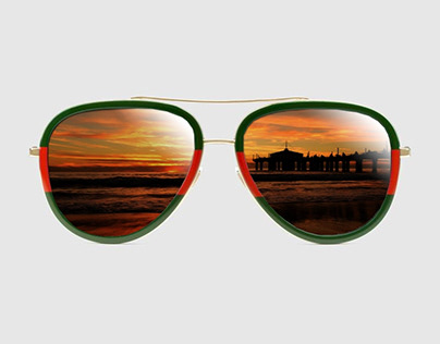 Reflection of sunglasses