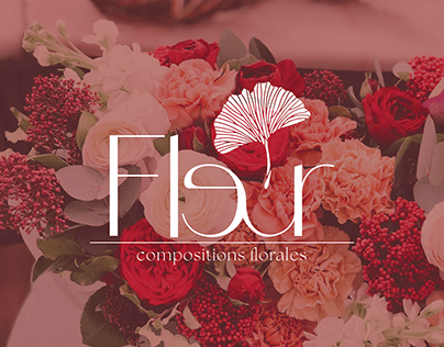Fleur, a sample logo inspiration for a flower shop.