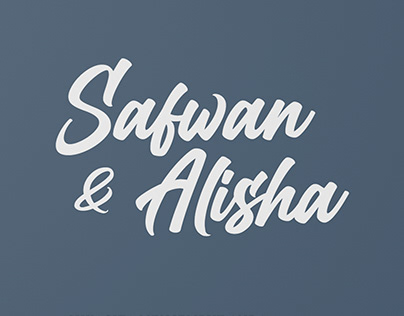 SAFWAN & ALISHA - WEDDING CARD