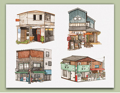 Personal Work - Japanese House Illustration