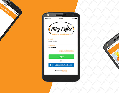 "Misy Coffee" Food Delivery App UX/UI