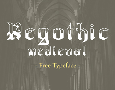 Regothic medieval Typeface