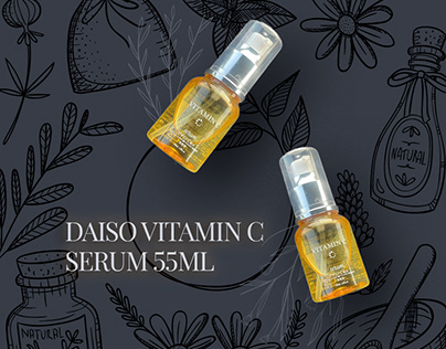 Daiso Vitamin C Serum Poster Design