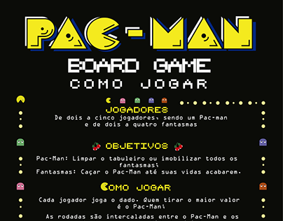 Projeto Board Game Pac-Man, manual e regras do jogo