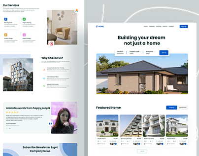 Housie - Real Estate Home Page Exploration