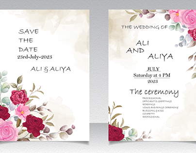 Project thumbnail - Wedding cards