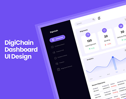 프로젝트 썸네일 - Digichain Dashboard Design