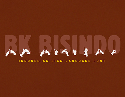 Burger King // Indonesian sign language font