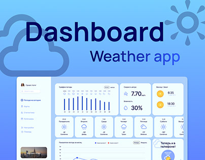 Dashboard desing Weather app