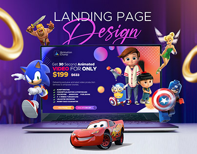 Landing Page Design I Animation Brand