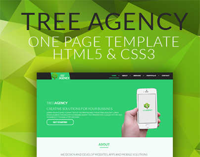Tree Agency - One Page [HTML5 Template]