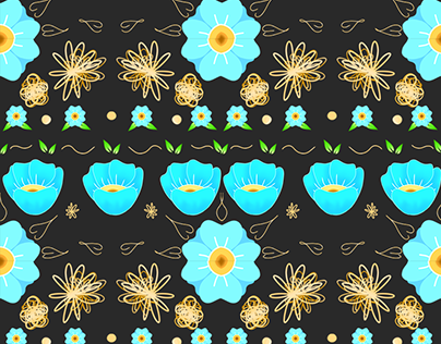 Flower Pattern for Totebags
