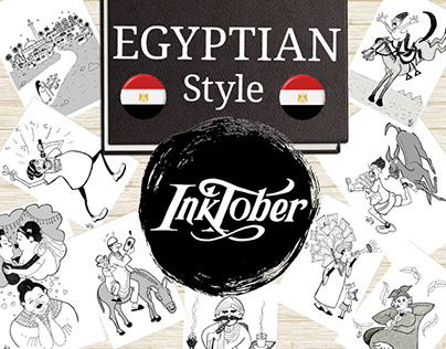 INKTOBER Egyptian Character Design Illustrations