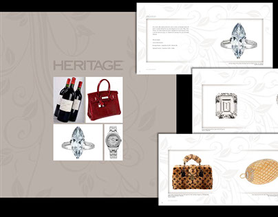 Brochure featuring luxury items