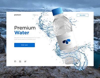 LANDING PAGE for Premium Water
