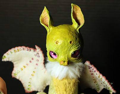 OOAK Poseable Dolls: Lemon Bat