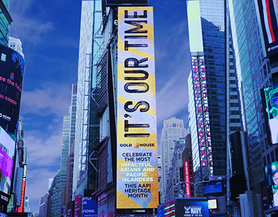 Gold House Times Square Billboards