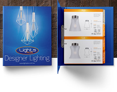 Lights Plus Trade Guide A4 Booklet Brochure Design