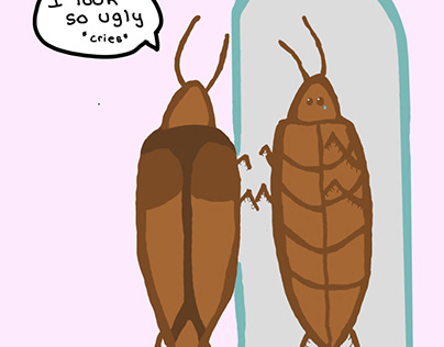 Self conscious roach