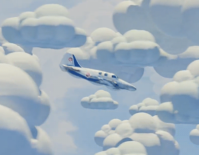 3D AI Plane Animating
