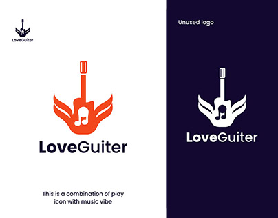 Guitar logo and brand style guide design