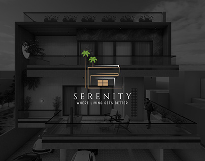 Serenity Luxury Villas Logo Design