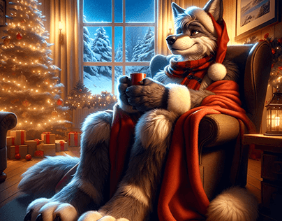 Charming winter evenings with cute characters