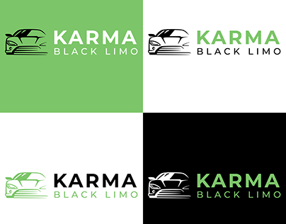 Karma Black Limo Logo Design