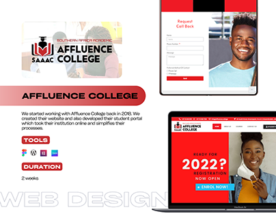 Project thumbnail - Affluence College Website