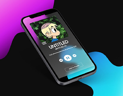 Audio streaming app UI design concept