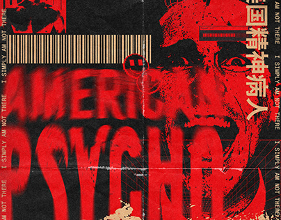 Brutalism Poster Design _ Fan Art for American Psycho