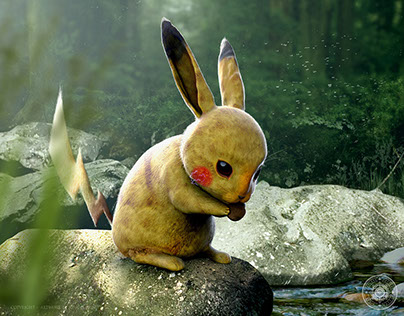Realistic Pokemon by Joshua Dunlop