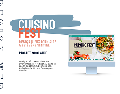 Cuisino Fest - Design UI/UX d'un site événementiel