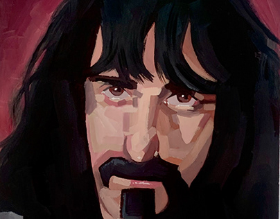 Frank Zappa - oil painting