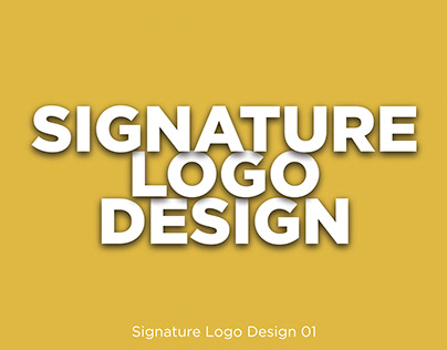 Logo Design | Signature Logo Design | 2022