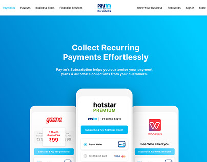 Revamp Paytm Merchant Website
