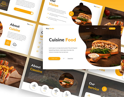 Cuisine - Food Restaurant PowerPoint Template