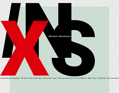 INXS X album records design