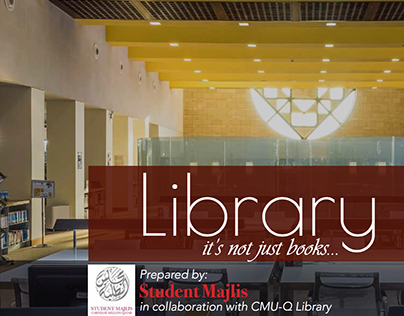 Brochure designed for CMUQ library