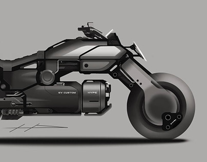 Electric motorcycle custom design
