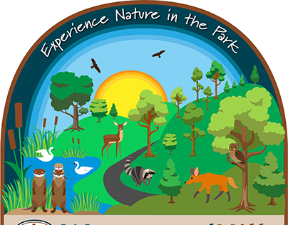 Westwood Hills Nature Center illustration & logo design