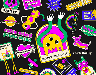 Colorful and Retro Sticker Pack – Part II