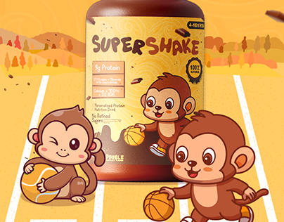 Supershake Athletic Kids Protein Packaging Designs