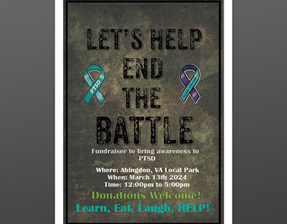 PTSD Fundraiser Poster