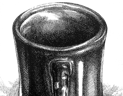 Project thumbnail - Cafe Coffee Mug in Micron Pen