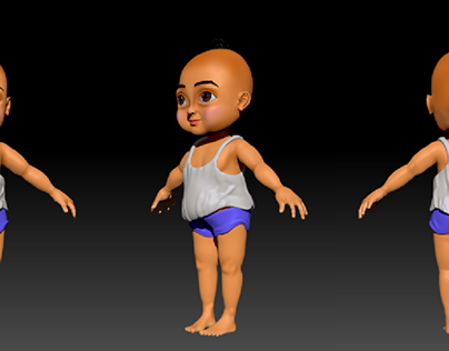 baby
character modelled in zbrush