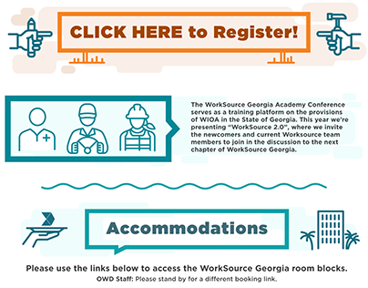 Project thumbnail - WorkSource Georgia Academy Conference webpage